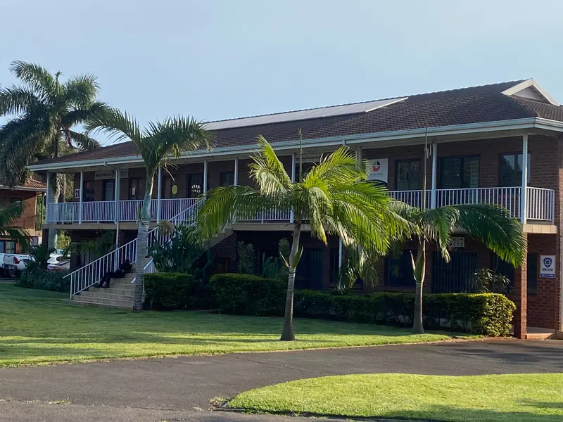Two-storey office block with balconies at Rey Park, Ballito